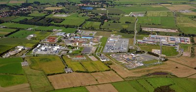 Die Kavernenanlage in Etzel aus der Vogelperspektive